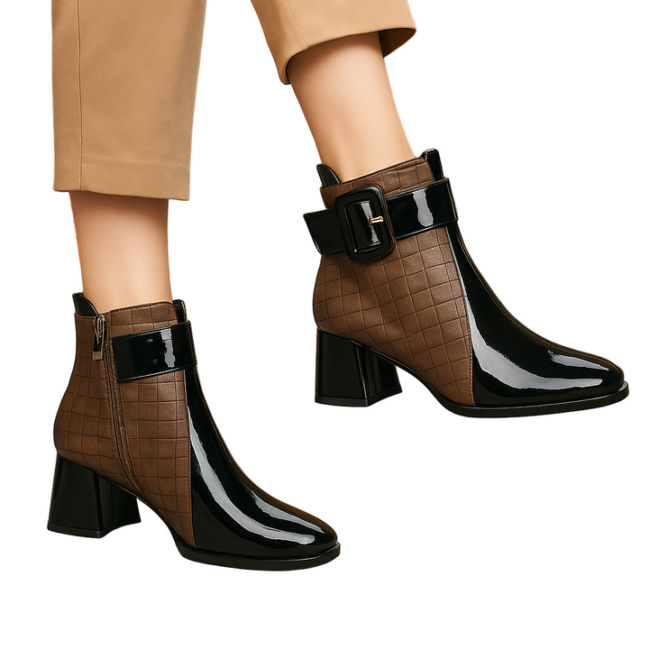 Sarit - Leather Ankle Boot With Buckle