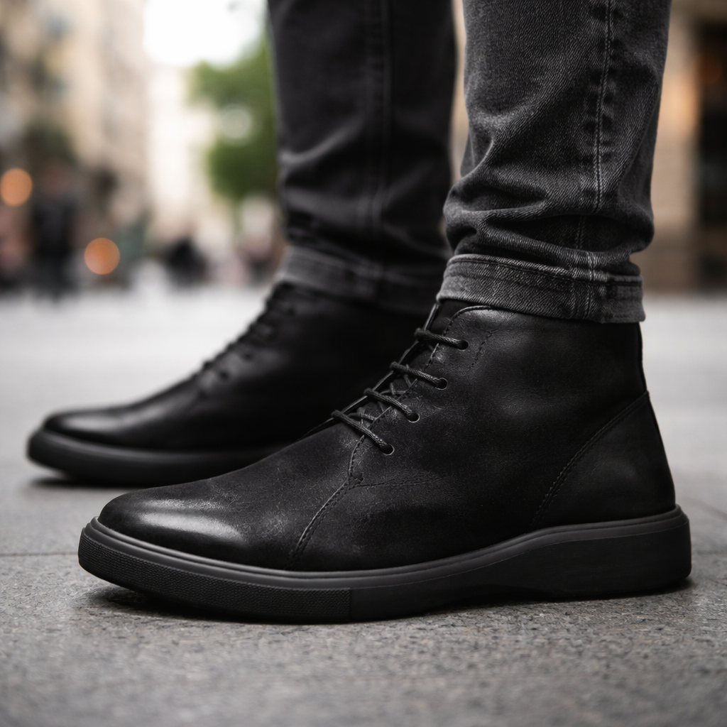 Avishai - Leather Lace-Up Boot