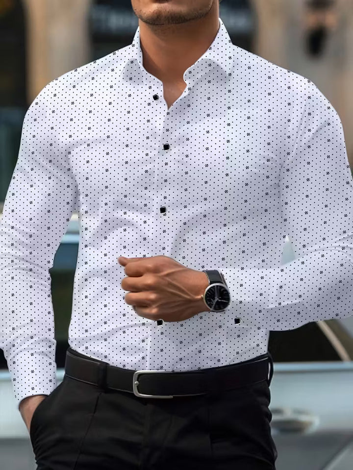 Spyros - Long Sleeve Shirt With Button Front
