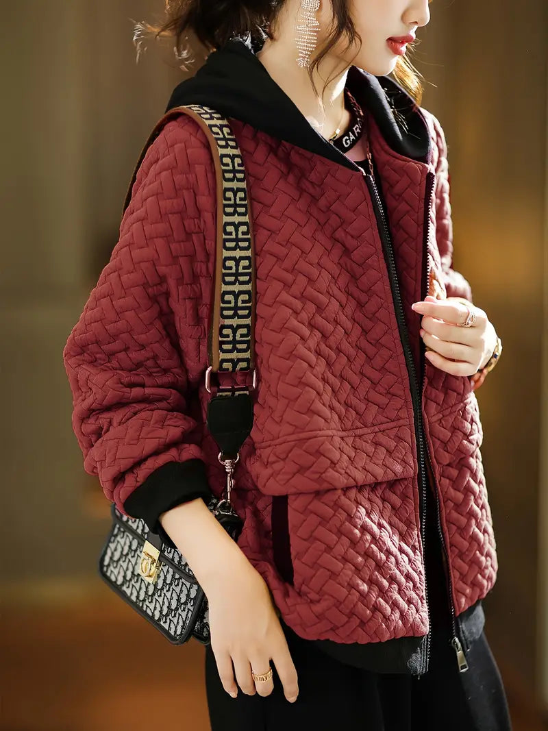 Earnestine - Quilted Hoodie