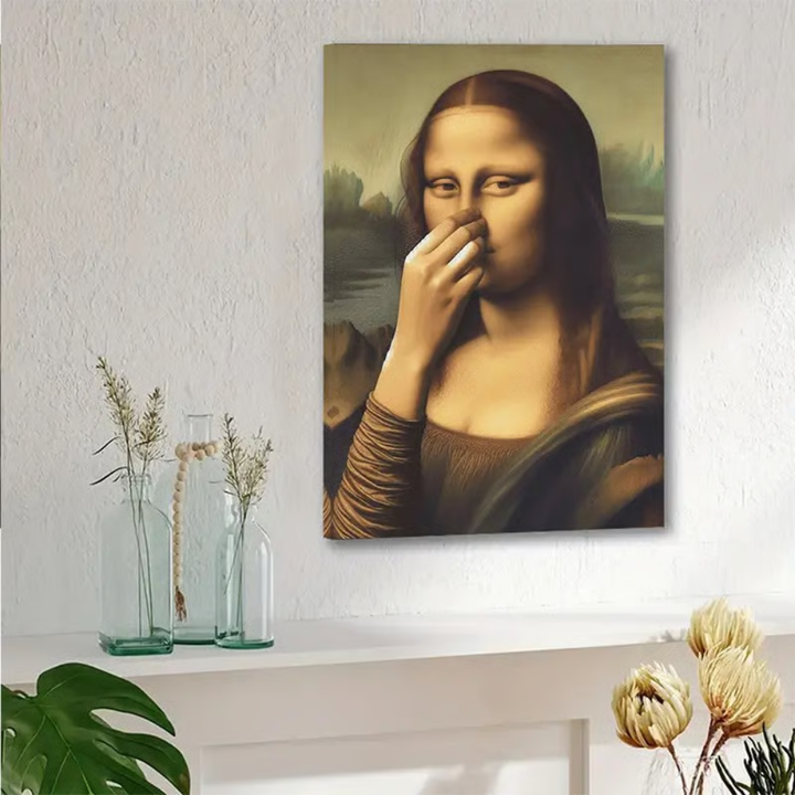 WinkArt - Mona Lisa with a Wink Humorous Poster