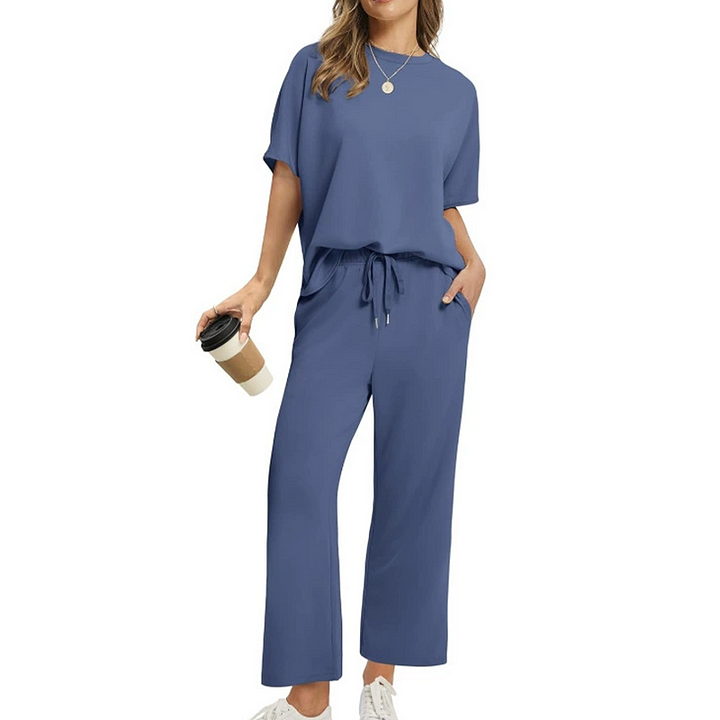 Shirona - Casual Top and Pant Two Piece Set
