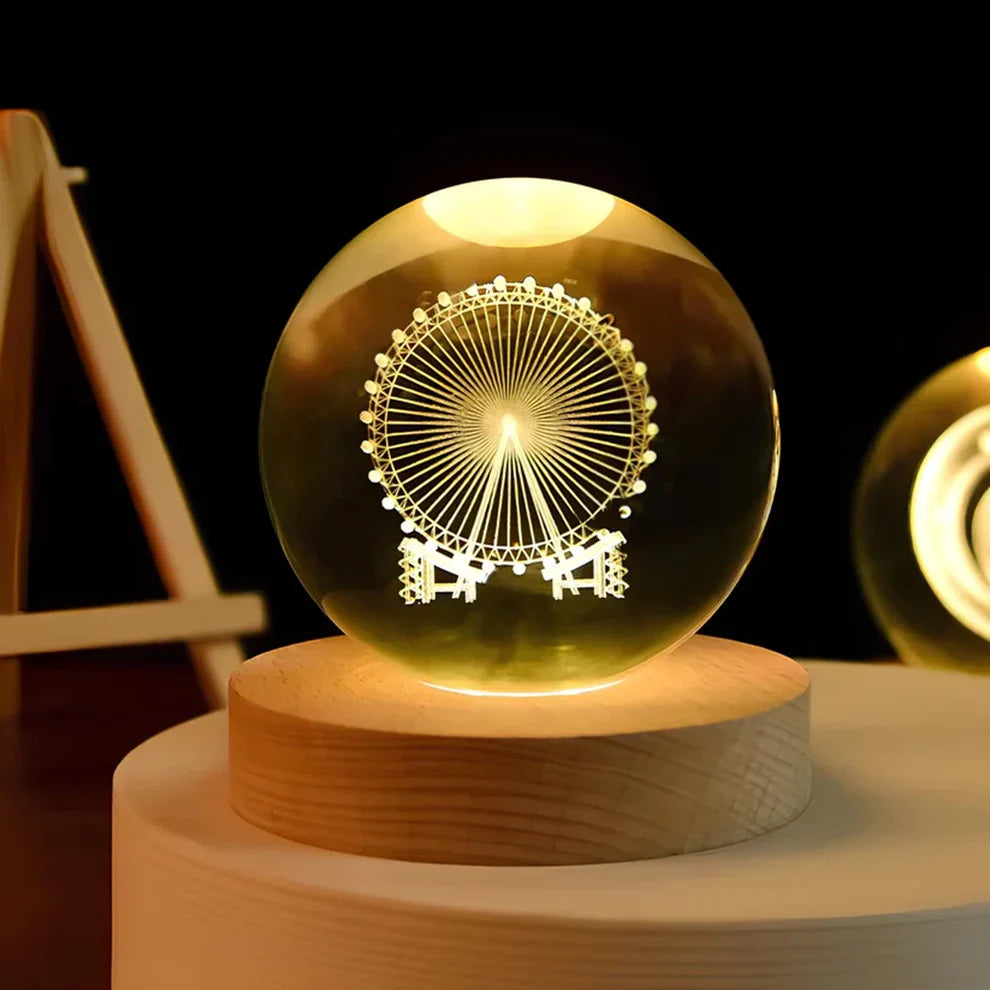 Glow Sphere – Luminous Crystal Ball Lamp