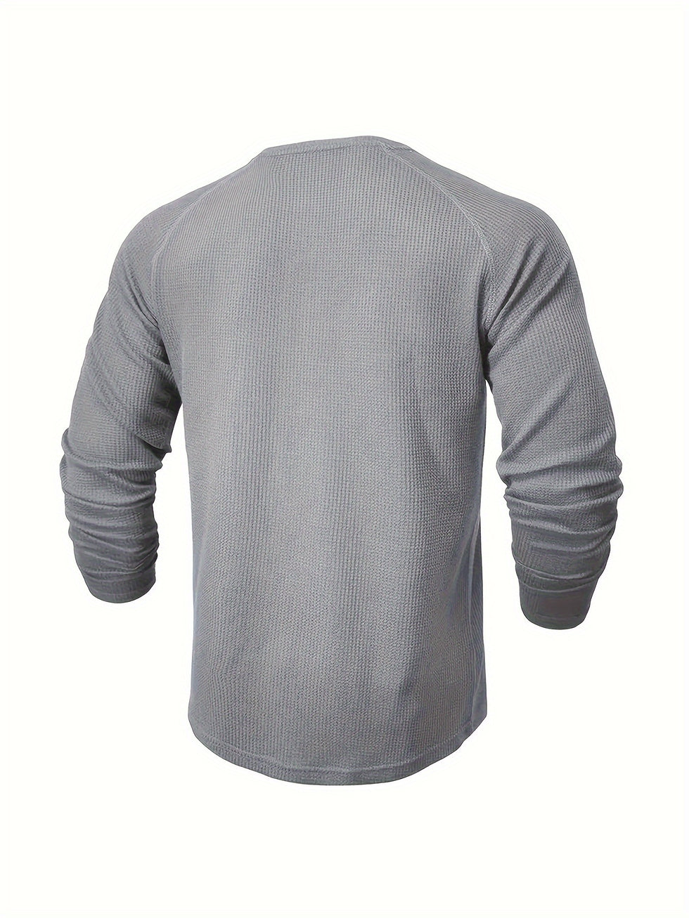 Jarik - Textured Long Sleeve Henley T-Shirt