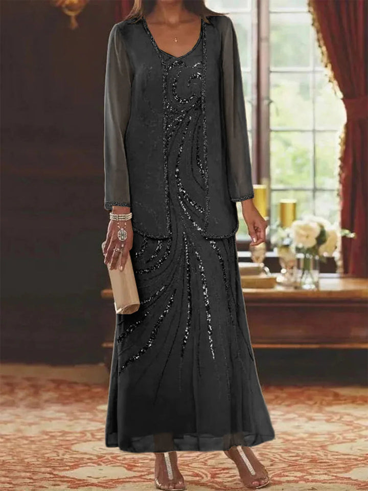 Jungmin - Chiffon Dress Set