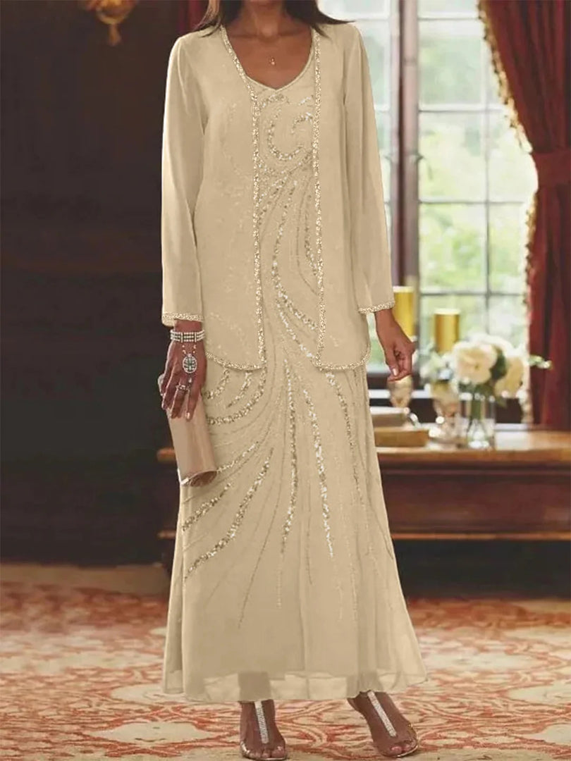 Jungmin - Chiffon Dress Set