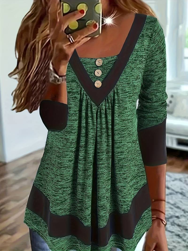 Umangi - Long Sleeve T-Shirt With Button