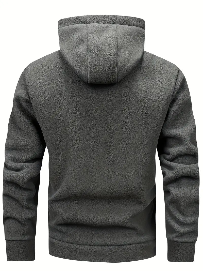 Aubin - Long Sleeve Zip-Up Hoodie With Pockets