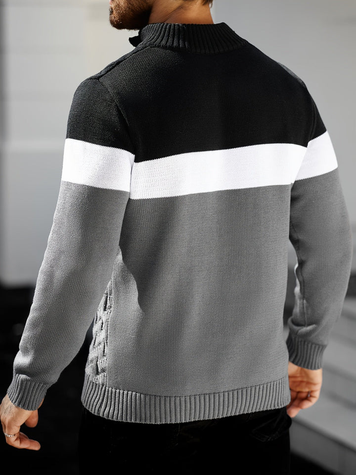 Vivena - Casual Stand Collar Knitted Sweater