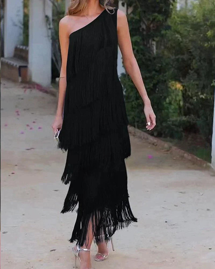 Mirella - Long Dress With Bangs