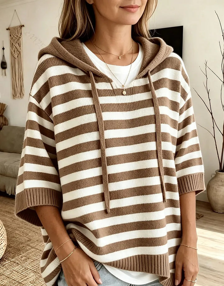 Kiera - Oversized Striped Hoodie