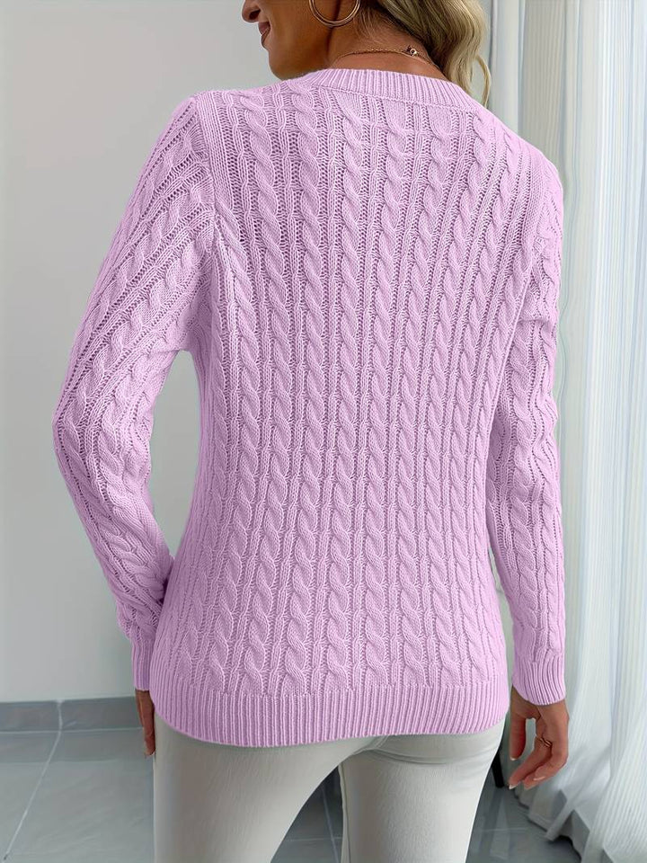 Sivanit - Long Sleeve Ribbed Sweater