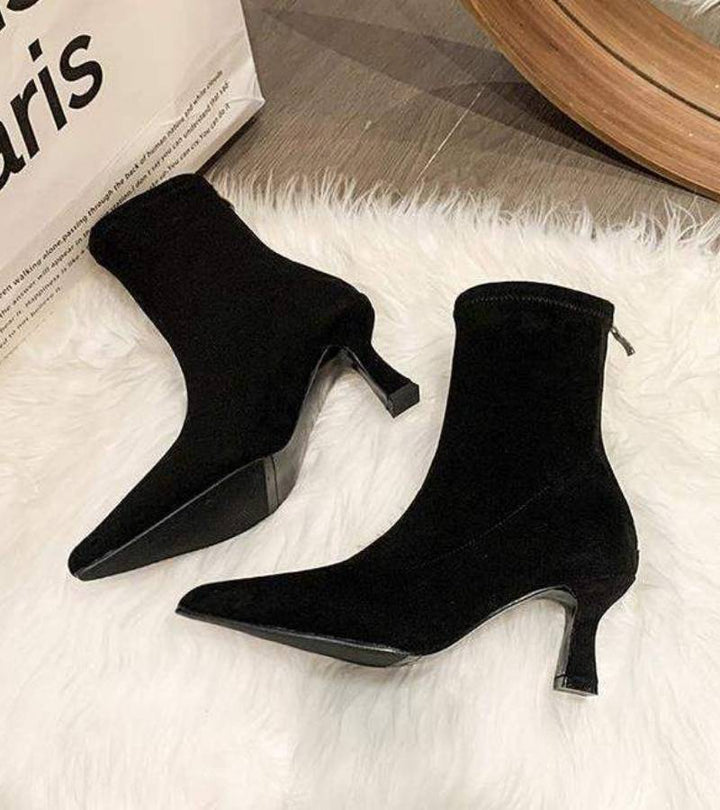 Lielah - Leather Ankle Boot With Zipper