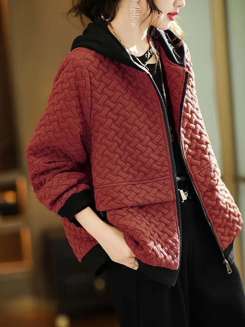 Earnestine - Quilted Hoodie