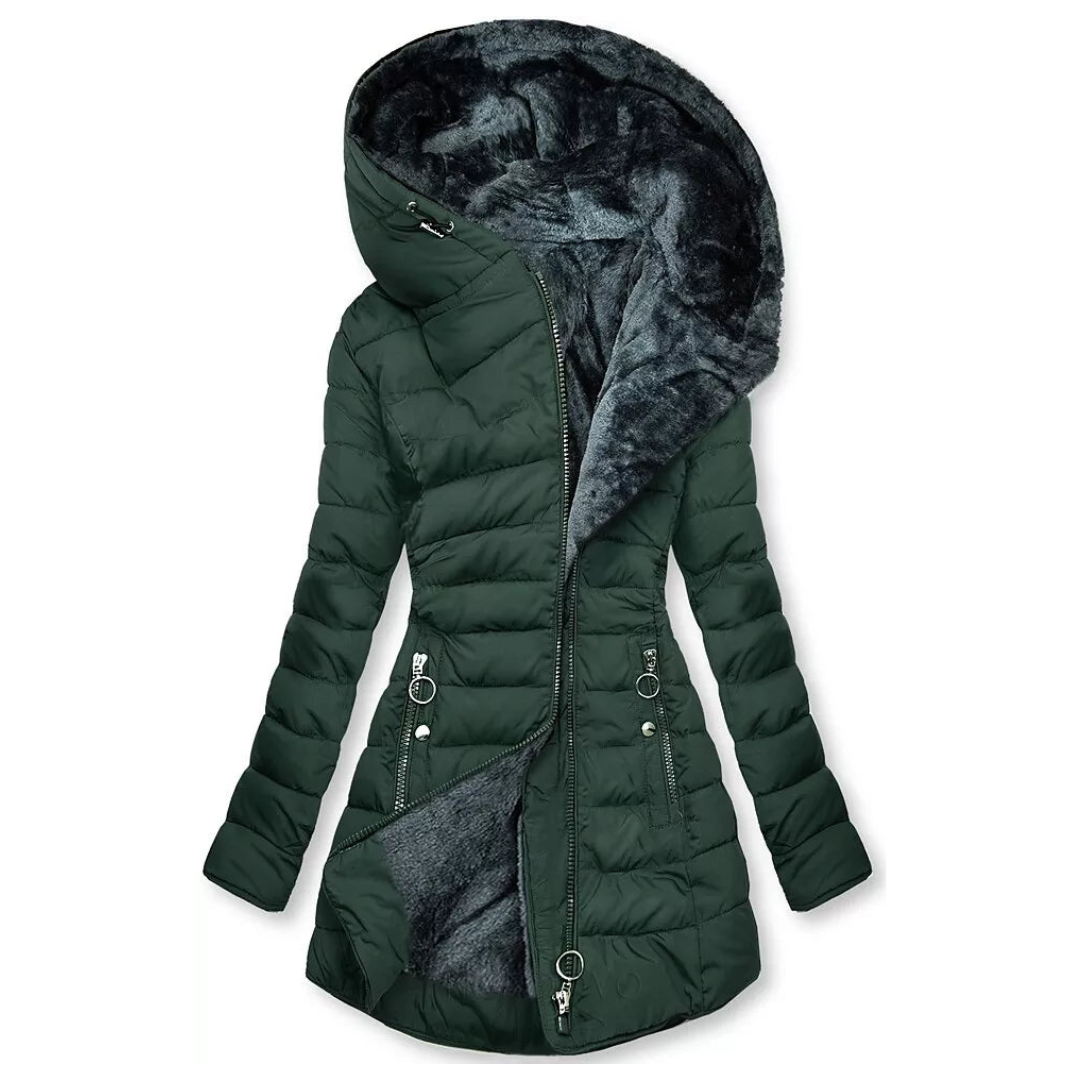 Ruchmira - Waterproof Padded Coat with Hood and Fleece Lining