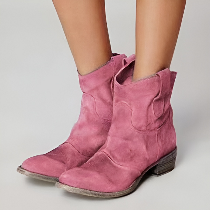Noyara - Elegant Suede Ankle Boots