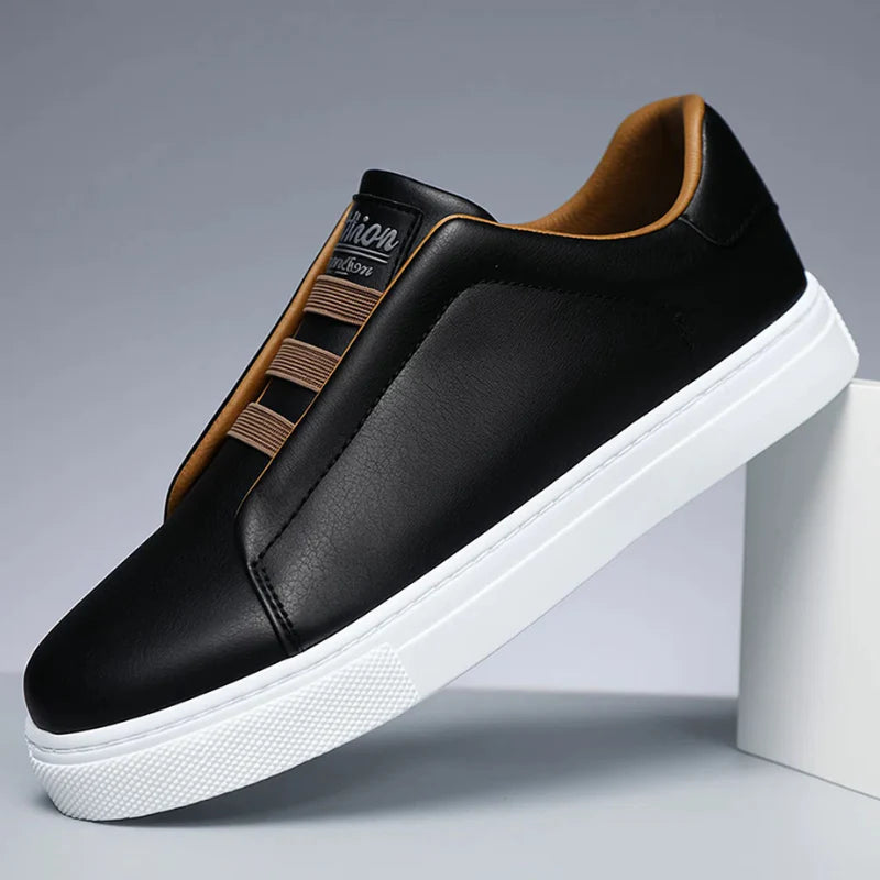 Dowd - Leather Sneakers With Grip Sole