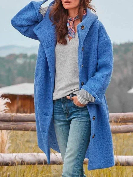 Battina - Long Sleeve Coat With Buttons