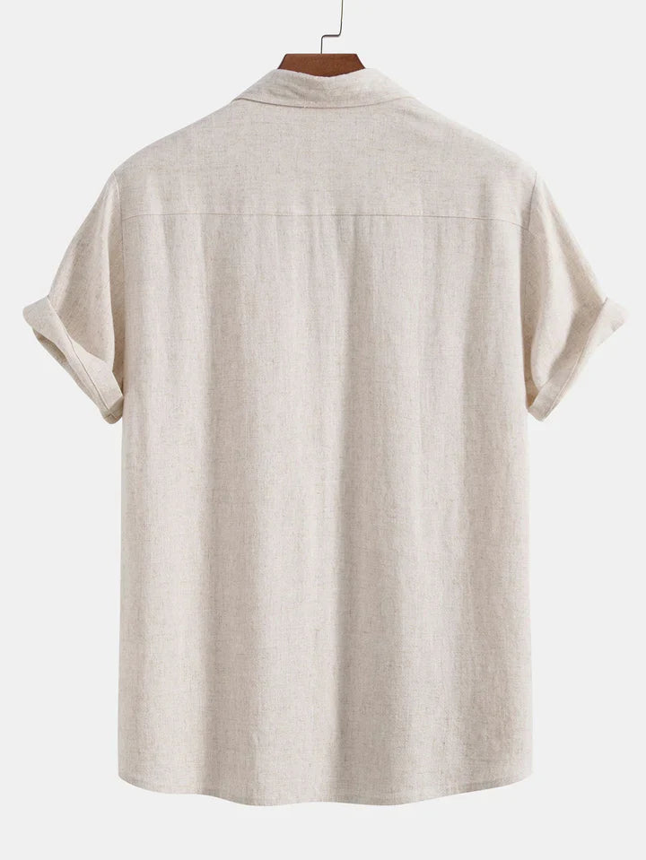 Booker - Linen Blend Shirt With Straight Trouser