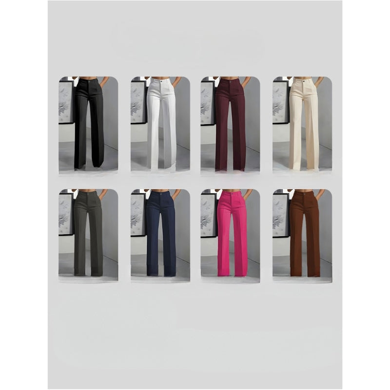 Linaya - High Waisted Suit Trousers