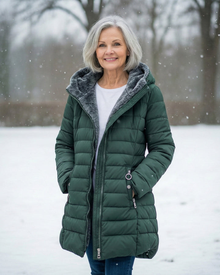 Oksiana - Fleece Lined Puffer Coat