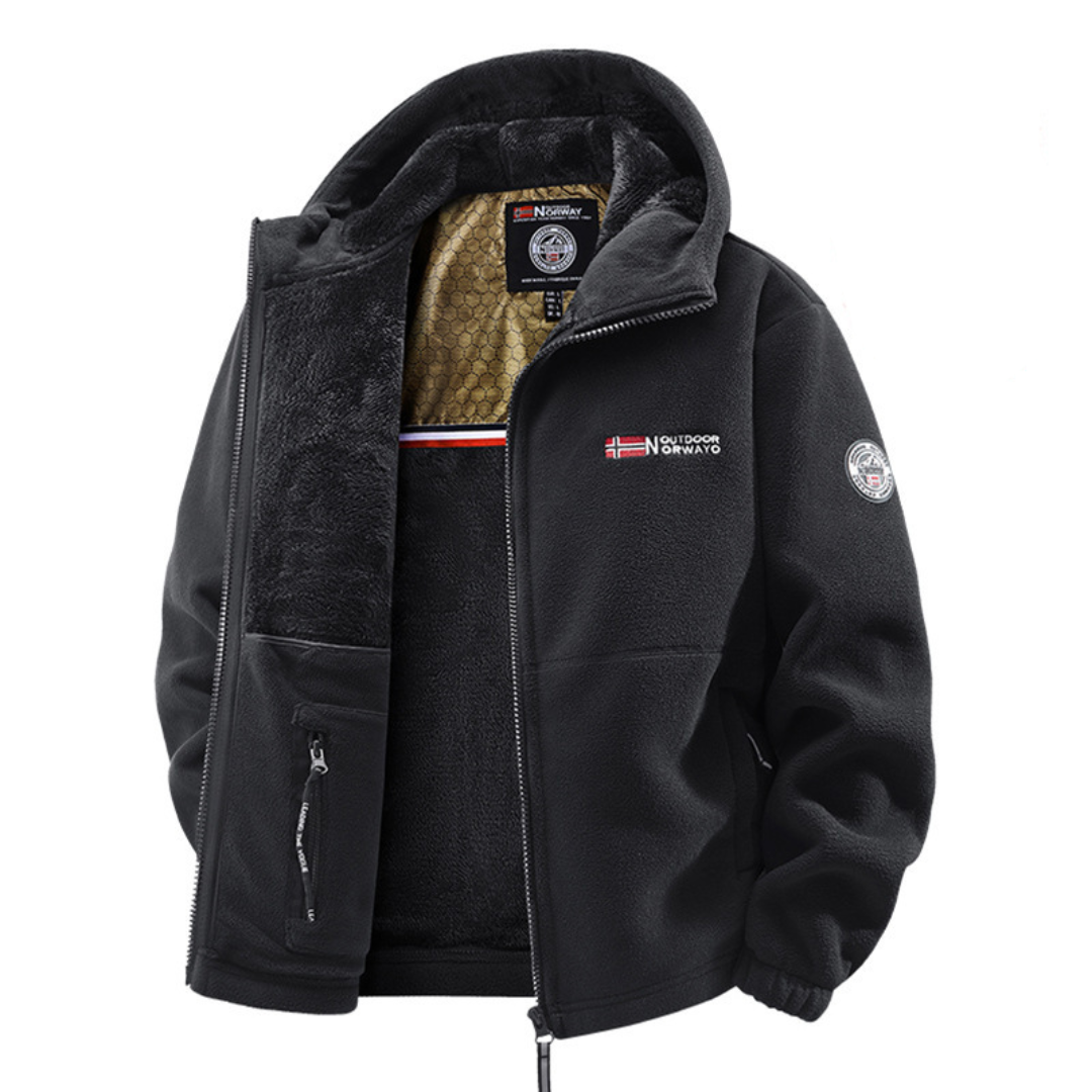 Hales - Fleece Winter Jacket with Zipper