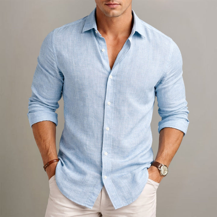 Dilshan - Casual Cotton Linen Shirt With Button