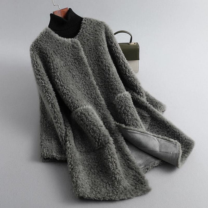 Minette - Elegant Faux Fur Teddy Coat