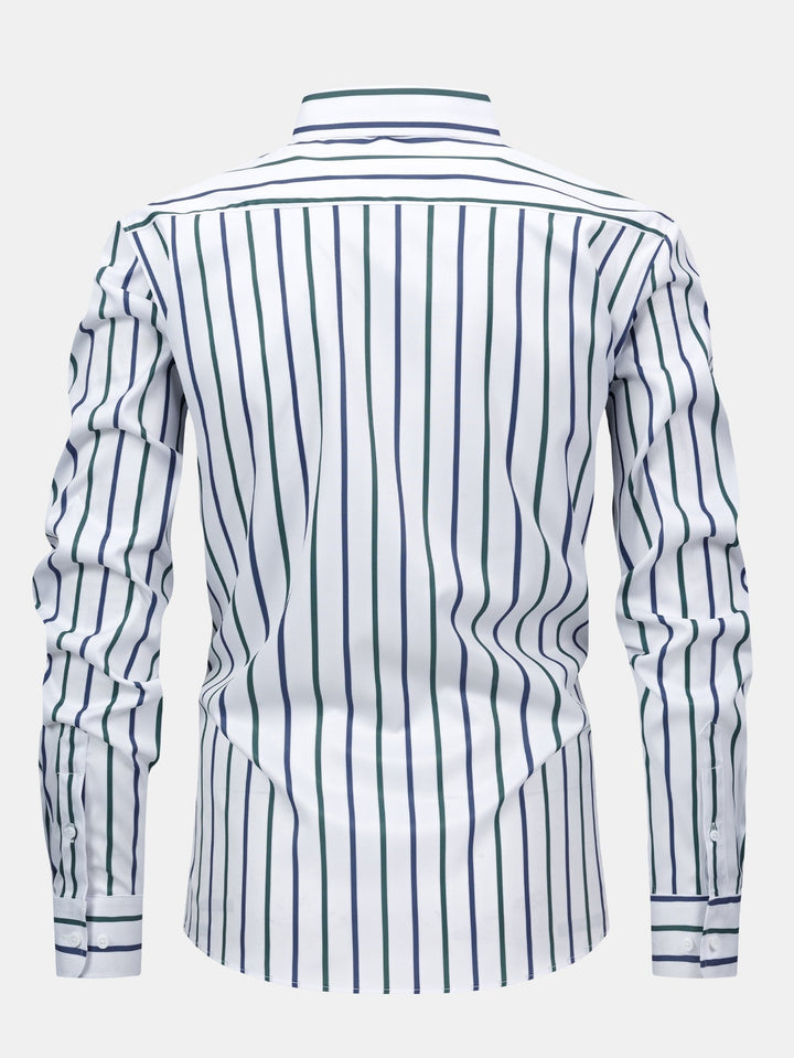 Burt - Long Sleeved Striped Shirt With Button