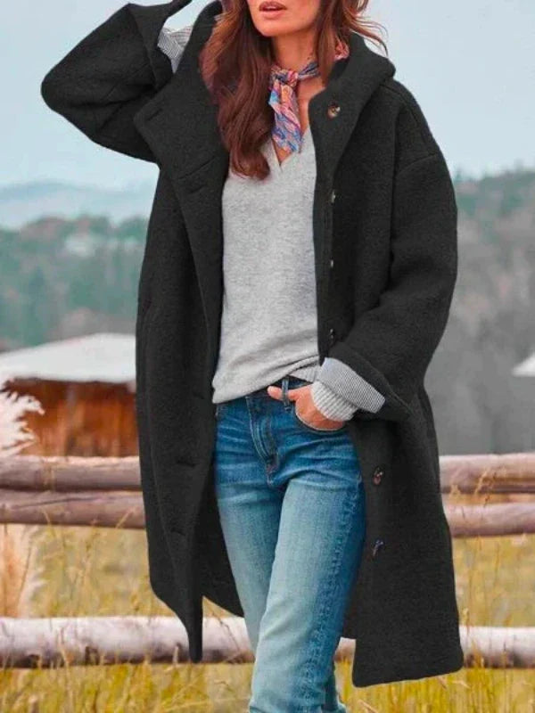 Janushi - Elegant Long Sleeve Winter Coat