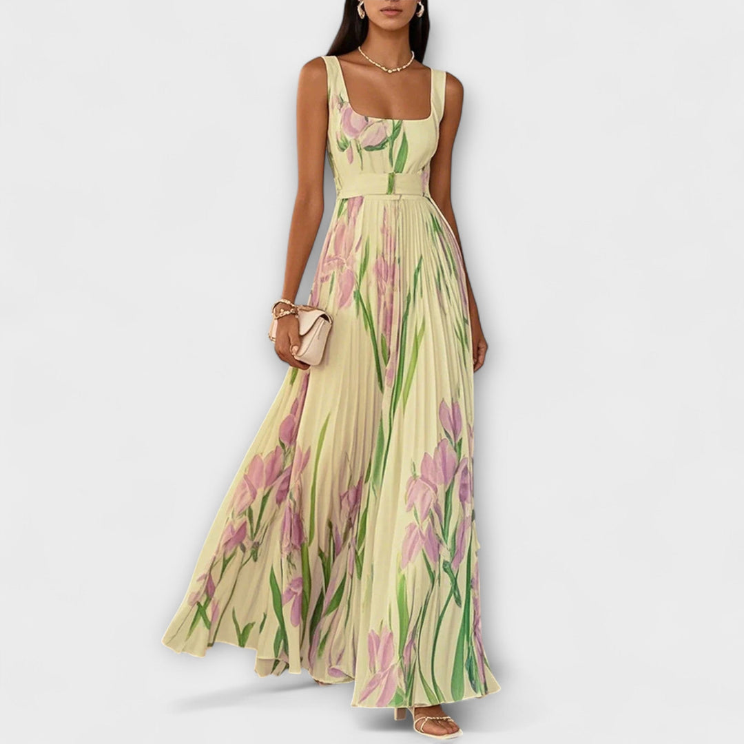 Tressa - Stylish Sleeveless Floral Dress