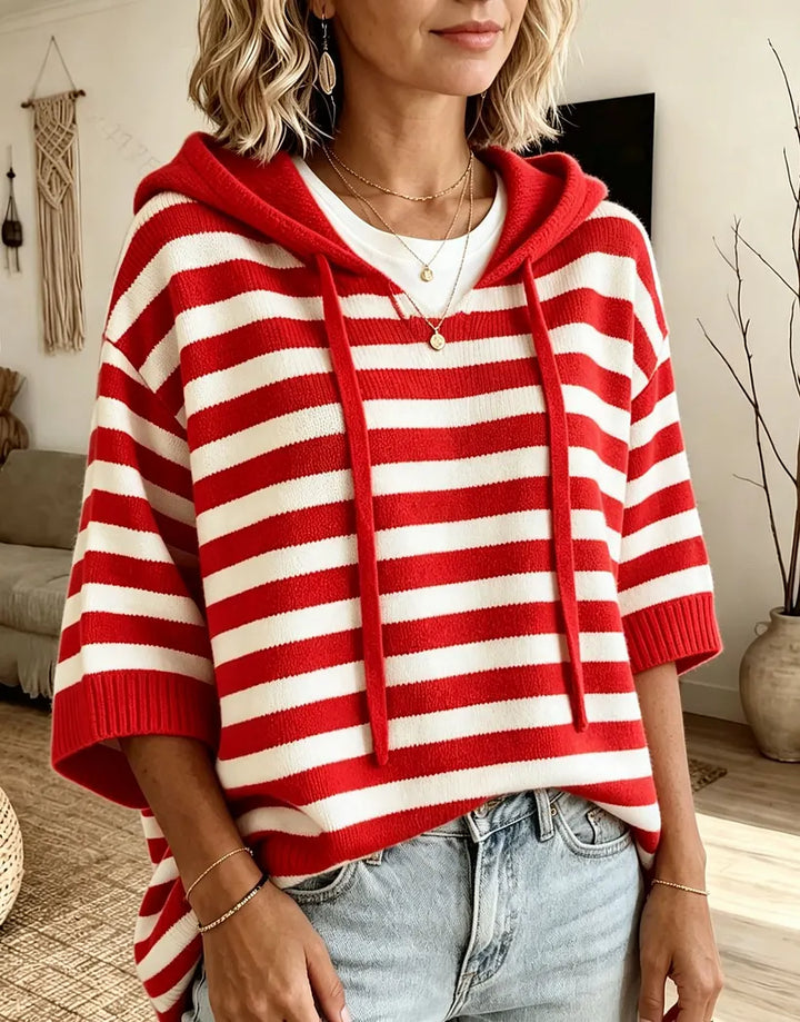 Kiera - Oversized Striped Hoodie