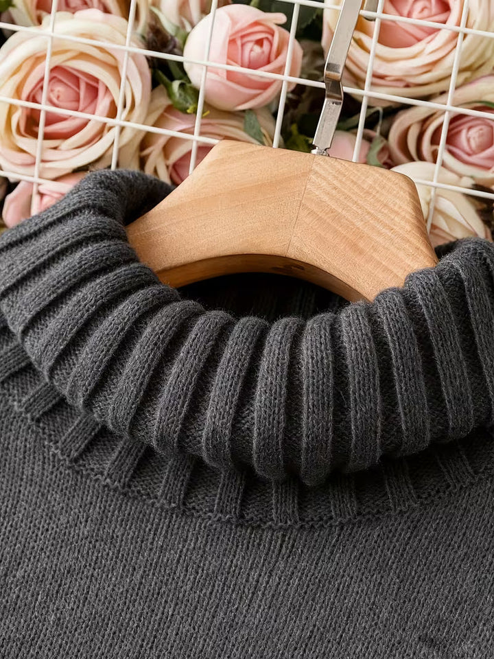 Zaraina - Comfortable Long Sleeve Sweater Dress