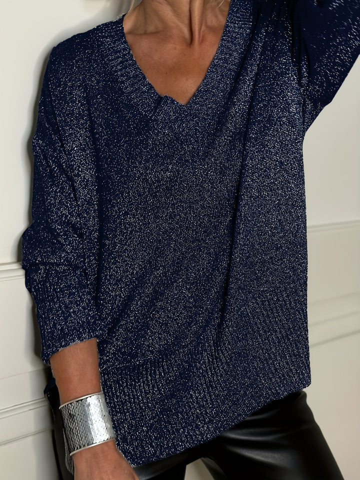 Healy - Knitted Sweater With V-Neck