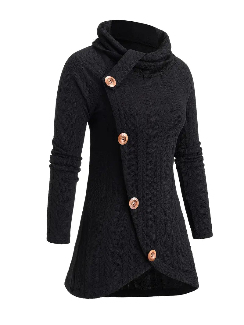 Masabata - Casual Knitted Cardigan With Button