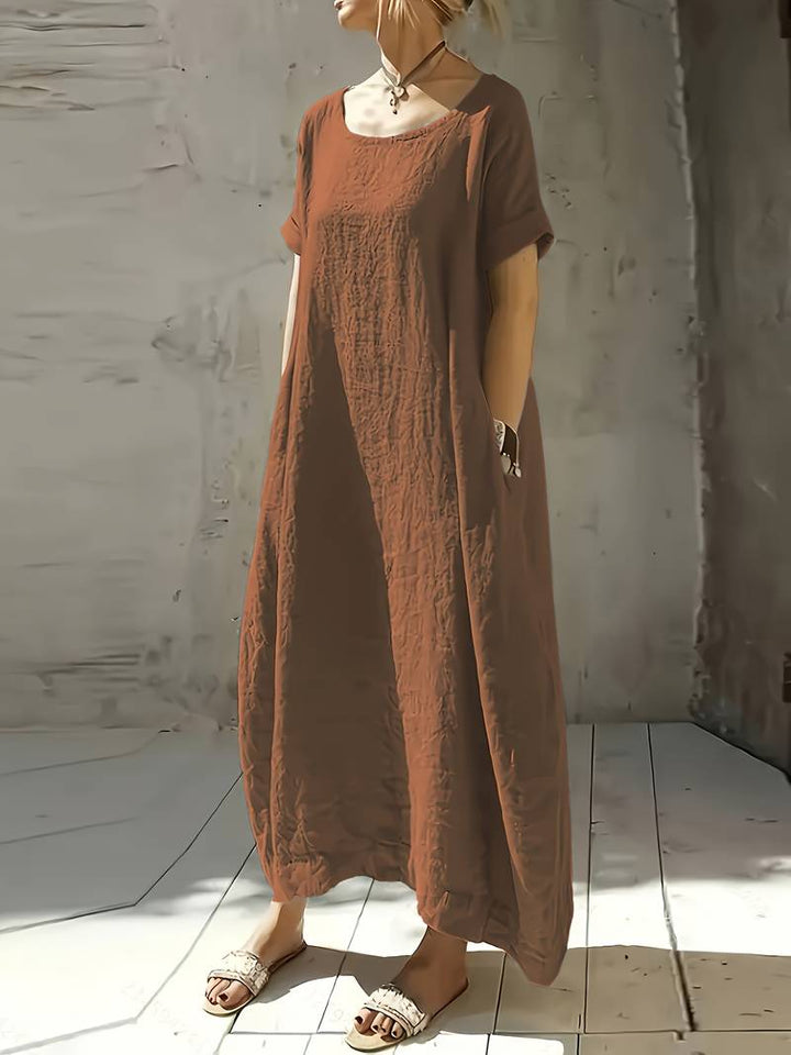 Anuradhi - Casual Long Dress With Loose Sleeves