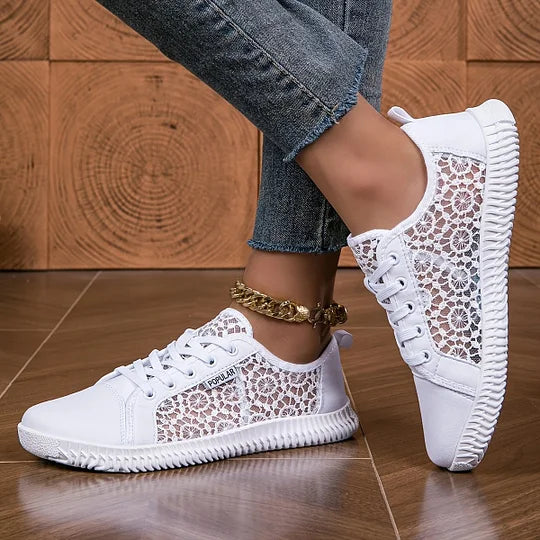 Orly - Breathable Mesh Lace-Up Loafer