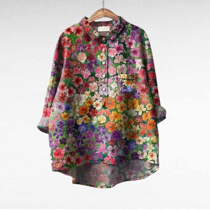 Shania - Oversized Long Sleeve Blouse