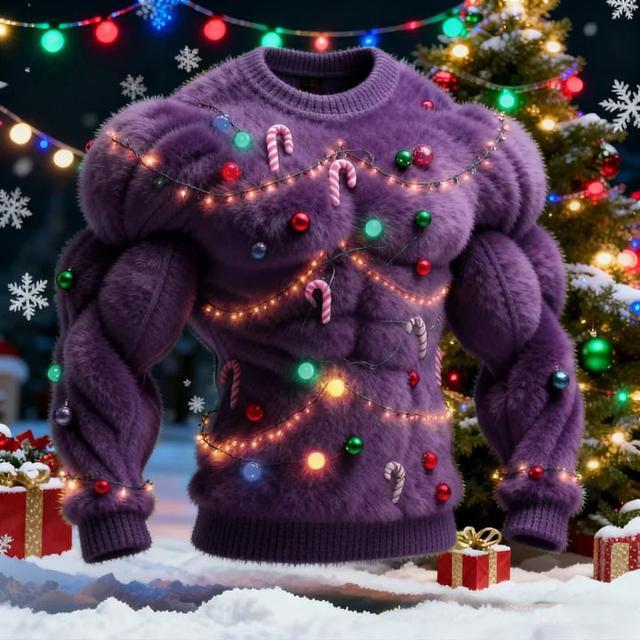 Nissanka - Elegant Long Sleeve Christmas Tree Sweater