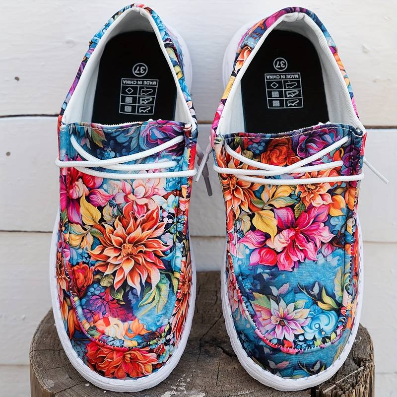 Meiriya - Casual Sneakers With Large Floral Print