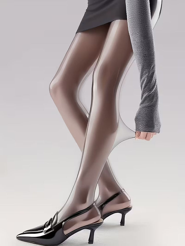 Bekah - High Shine Stretch Footed Tights
