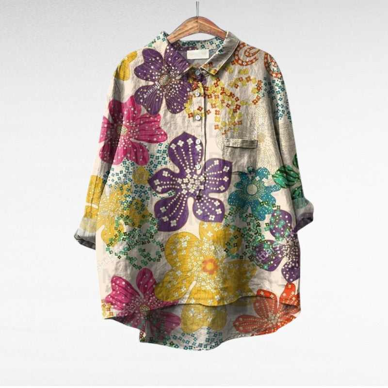 Shania - Oversized Long Sleeve Blouse