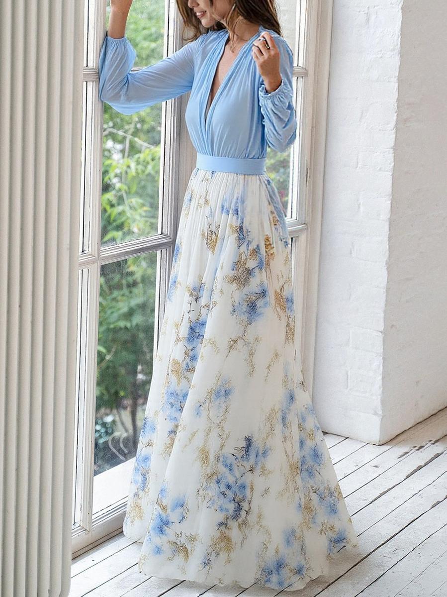 Jewel - Long Dress With Floral Print