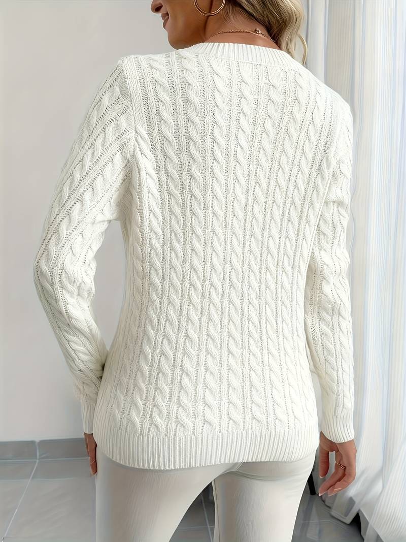 Sivanit - Long Sleeve Ribbed Sweater