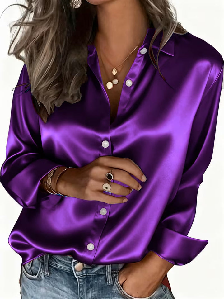 Kelina - Long Sleeve Button-Up Shirt