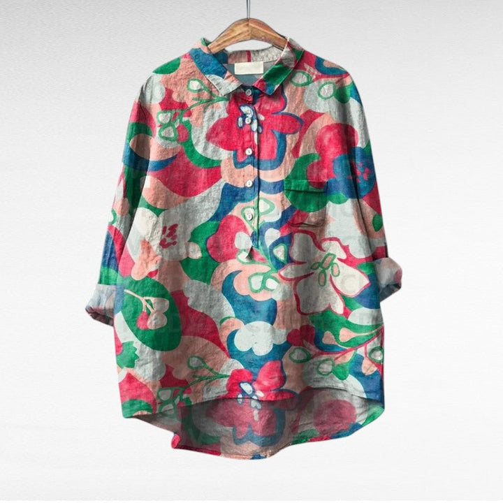Shania - Oversized Long Sleeve Blouse