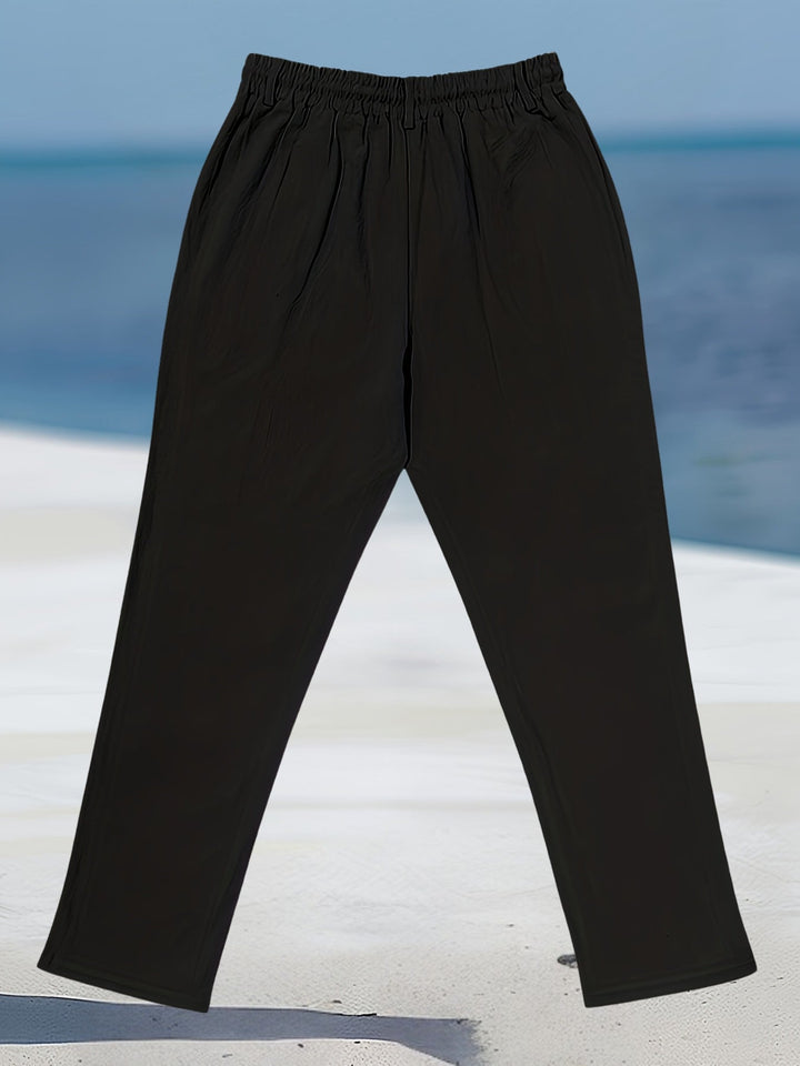 Aznar - Casual Linen Elastic Pant