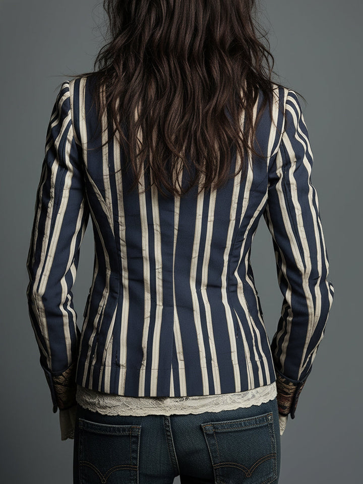 Shalisa - Bohemian Striped Blazer