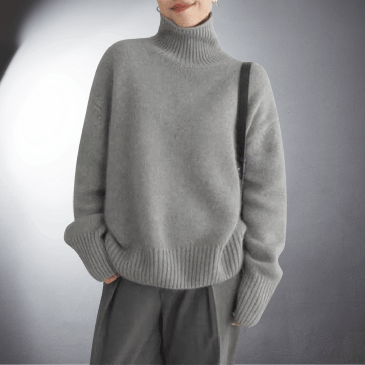 Adalgisa | Roll Neck Sweater In Soft Cashmere