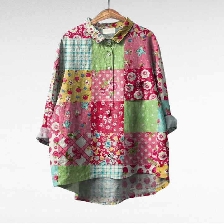 Shania - Oversized Long Sleeve Blouse